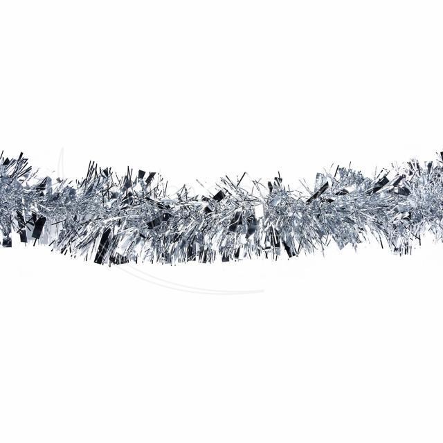Dekoračná girlanda (PET) strieborná O11cm x 2m [1 ks]_4