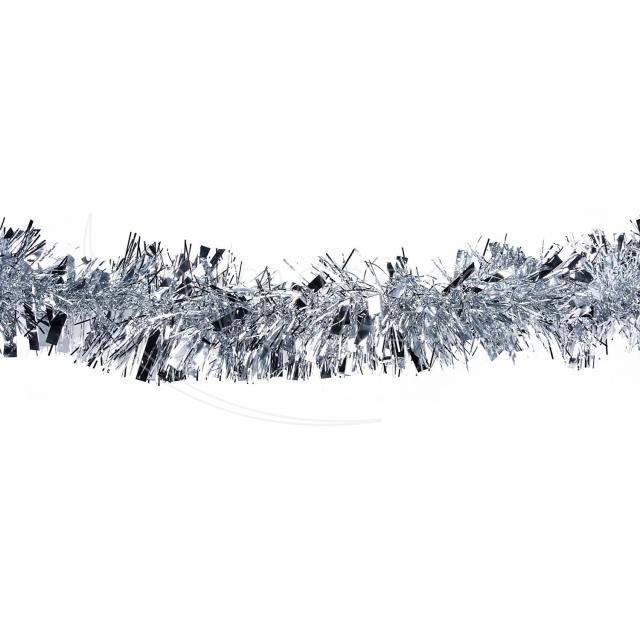 Dekoračná girlanda (PET) strieborná O11cm x 2m [1 ks]_1