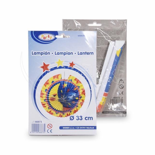 Lampión (PAP) diskový Mesiac O33cm [1 ks] - DOPREDAJ_4