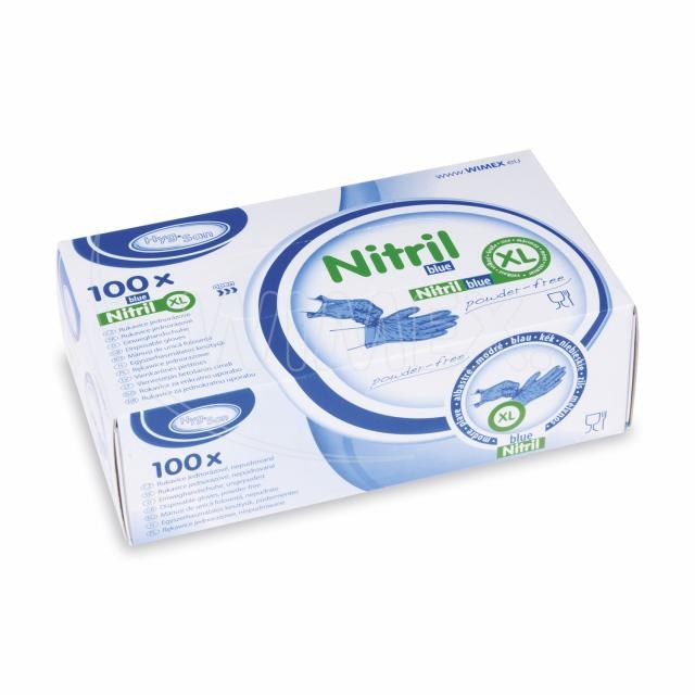 Rukavica (Nitril) nepúdrovaná modrá XL [100 ks]_6