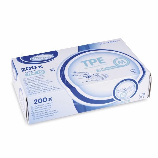 Rukavica (TPE) jednorázová transparentná M [200 ks] - Dopredaj_4