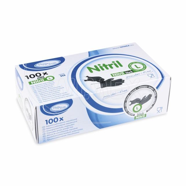 Rukavica (Nitril) nepúdrovaná čierna L [100 ks]_2