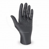 Rukavica (Nitril) nepúdrovaná čierna XL [100 ks]_1