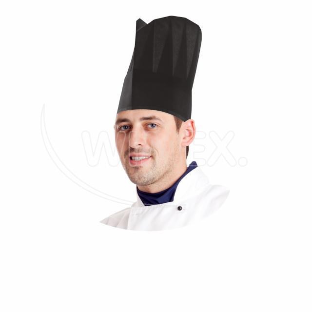 Kuchárska čiapka (PAP) čierna 23cm [10 ks]_7