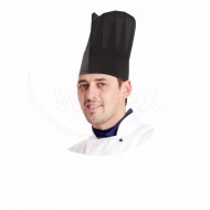 Kuchárska čiapka (PAP) čierna 23cm [10 ks]_1