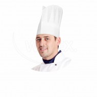 Kuchárska čiapka (PAP) biela 23cm [10 ks]_1