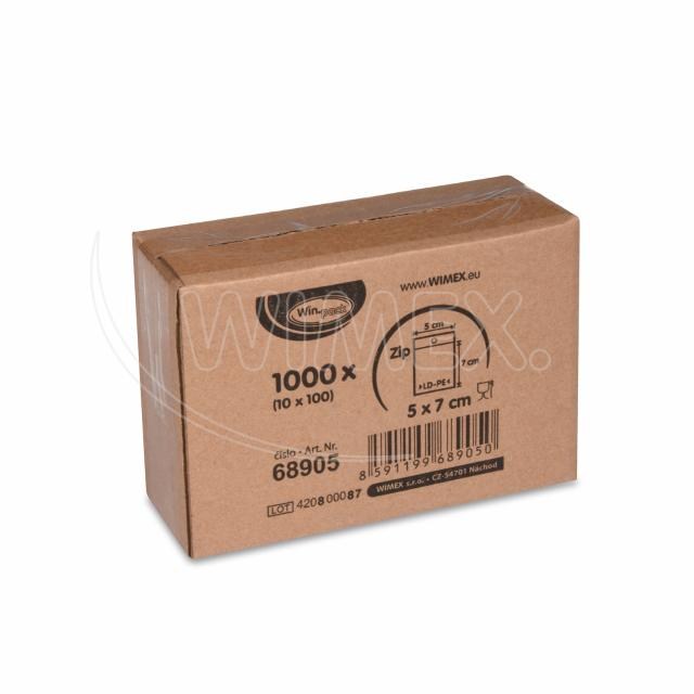 Rýchlouzatváracie vrecko (LDPE) transparentné 5 x 7 cm [100 ks]_2