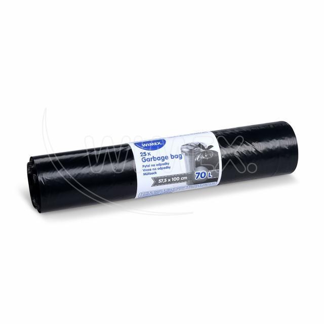 Vrece na odpadky (LDPE) čierne 57,5 x 100 cm 70L [25 ks]_2