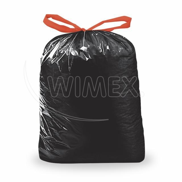 Vrece na odpadky (LDPE) zaťahovacie čierne 70 x 100 cm 120L [25 ks]_7