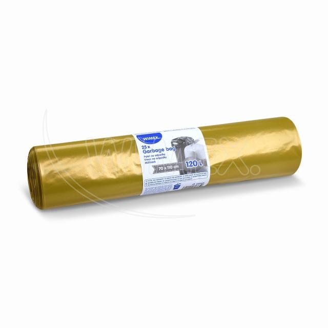 Vrece na odpadky (LDPE) žlté 70 x 110 cm 120L [25 ks]_6