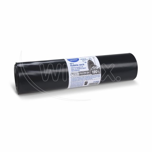 Vrece na stavebný odpad (LDPE) 100µm čierne 70 x 110 cm 120L [10 ks]_5