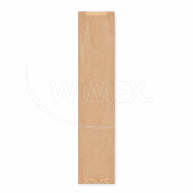 Papierové vrecko s bočným skladom hnedé 12+5 x 59 cm Baguette [1000 ks]_7