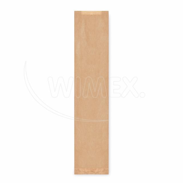 Papierové vrecko s bočným skladom hnedé 12+5 x 59 cm Baguette [1000 ks]_1