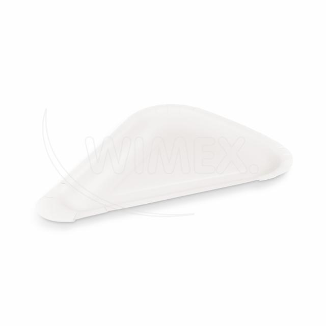 Papierová tácka na pizzu (FSC Mix) trojuholníková biela 26,5 x 20 cm [250 ks]_1