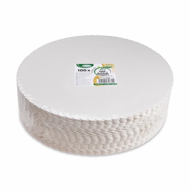 Lepenková podložka pod tortu biela O30cm [100 ks]_1