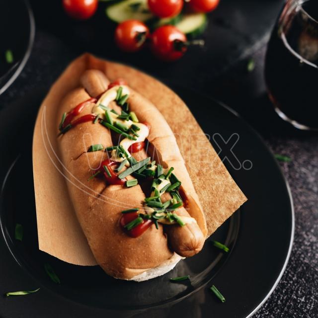 Papierové vrecko hnedé 19 x 10 cm na hotdog [500 ks]_6