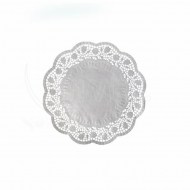 Dekoračná krajka (PAP) okrúhla biela O18cm [100 ks]_1