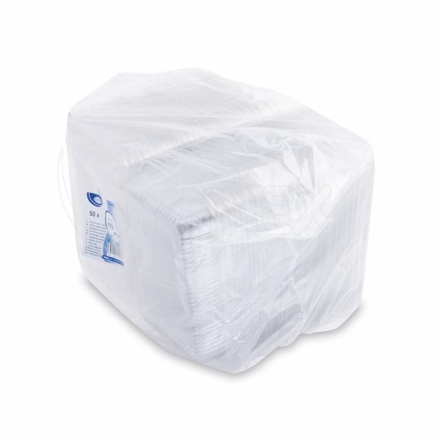 Vanička (rPET) s viečkom hranatá priehľadná 800ml [50 ks]_1