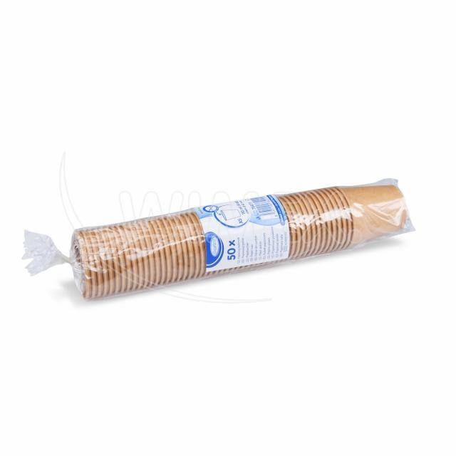 Papierový pohár kraft O62mm 110ml XS: 0,08L/4oz [50 ks]_1