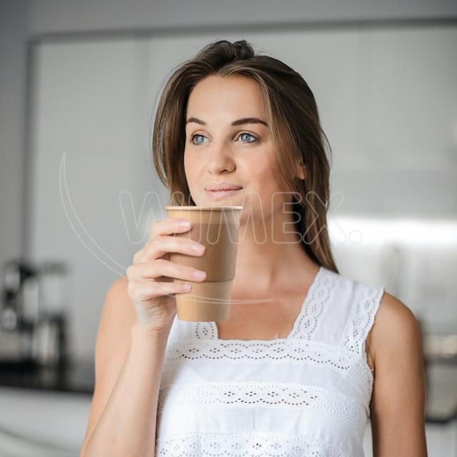 Manžeta papierová hnedá pre pohár O90mm [100 ks]_7