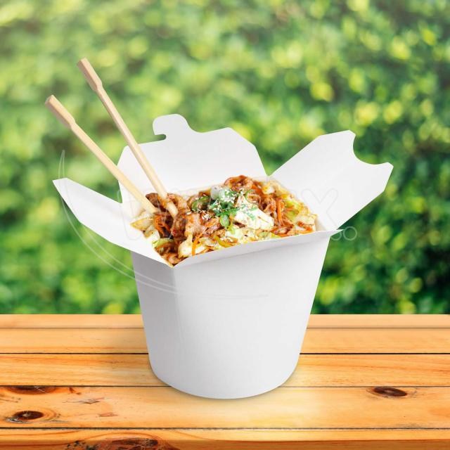 Food box (PAP/PE) biely 750ml/26oz [50 ks]_2