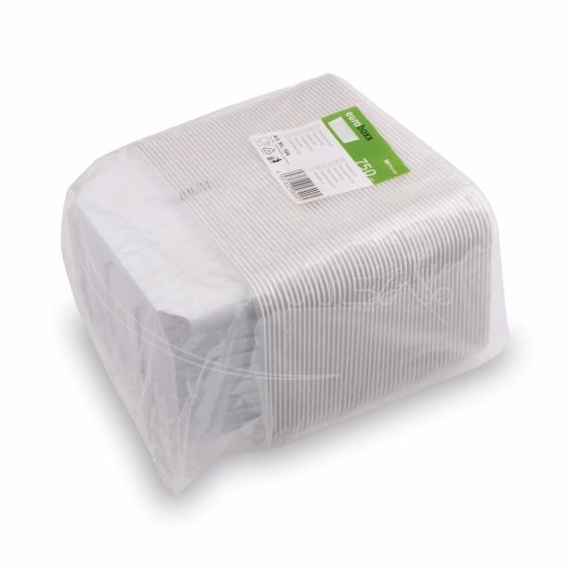 Vanička (PP) hranatá biela 186 x 133 mm 750ml [50 ks]_6