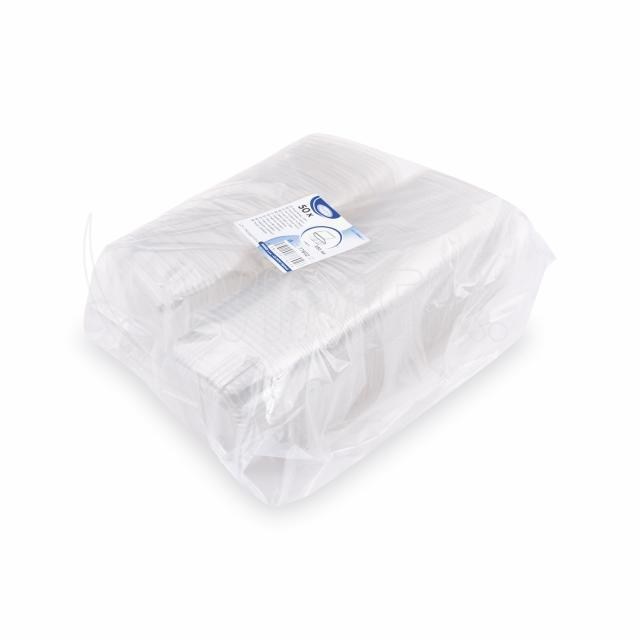 Miska (rPET) s viečkom hranatá priehľadná 250ml [50 ks]_4