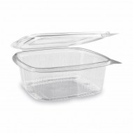 Miska (rPET) s viečkom hranatá priehľadná 1000ml [50 ks]_1