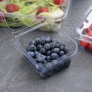 Miska (rPET) s viečkom hranatá priehľadná 375ml [50 ks]_2
