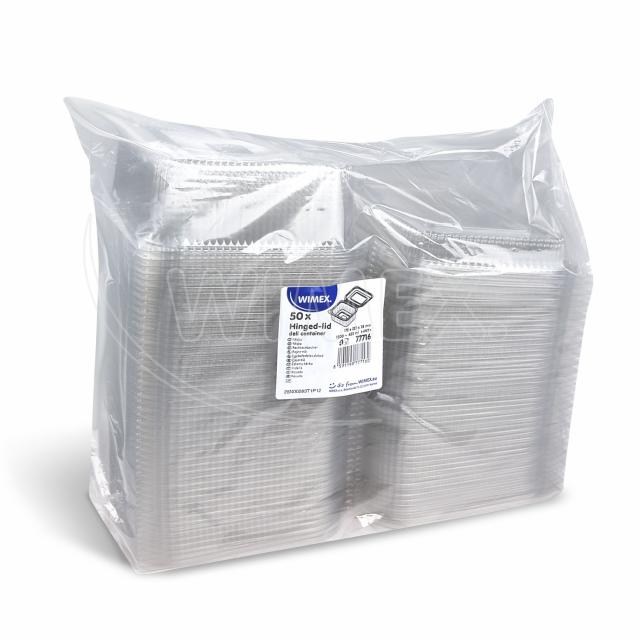 Miska (rPET) s viečkom hranatá priehľadná 1500 + 450 ml [50 ks]_5