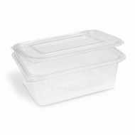 Miska (rPET) s viečkom hranatá priehľadná 2000ml [50 ks]_1