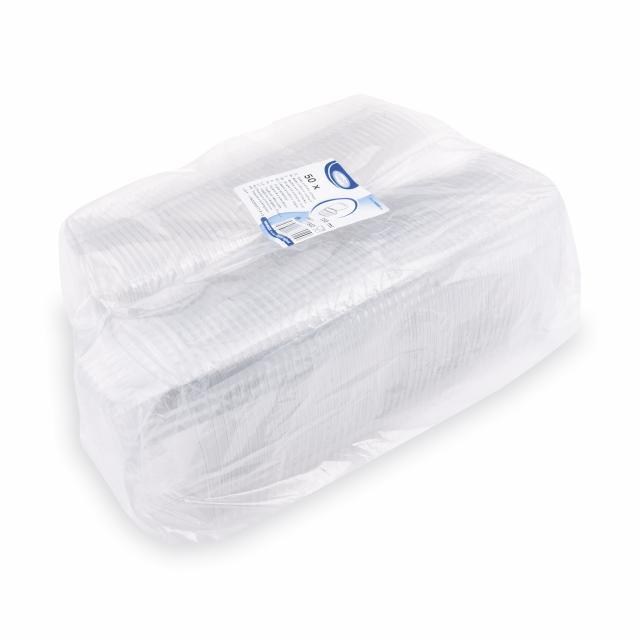 Miska (rPET) s viečkom oválna priehľadná 250ml [50 ks]_5