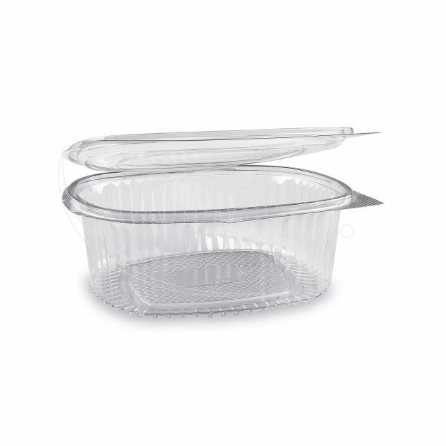 Miska (rPET) s viečkom oválna priehľadná 1000ml [50 ks]_5