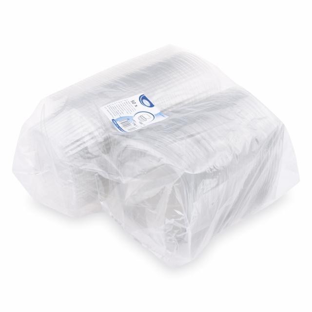 Miska (rPET) s viečkom oválna priehľadná 1000ml [50 ks]_4