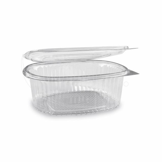 Miska (rPET) s viečkom oválna priehľadná 1000ml [50 ks]_1