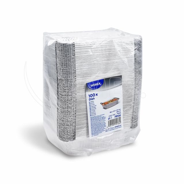Misa (ALU) hranatá 186 x 137 x 49 mm 660ml na cestoviny [100 ks]_5