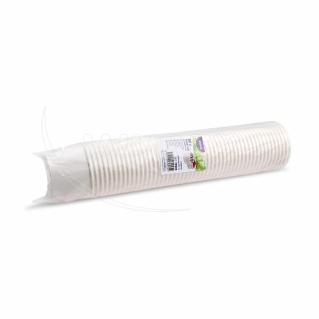 Papierová miska (zmrzlina/ (PAP/PE) biela O90mm 250ml [50 ks]_2