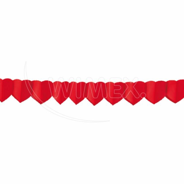 Papierová girlanda Srdcia O18cm x 4m [1 ks]_1