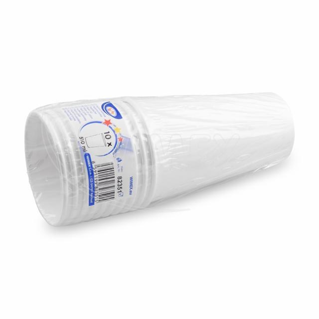 Papierový pohár biely O90mm 510ml XL: 0,4L/16oz [10 ks]_1