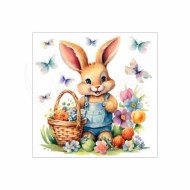 Obrúsok (PAP FSC Mix) 3-vrstvý Veľká noc 33 x 33 cm [20 ks] -zajac_1