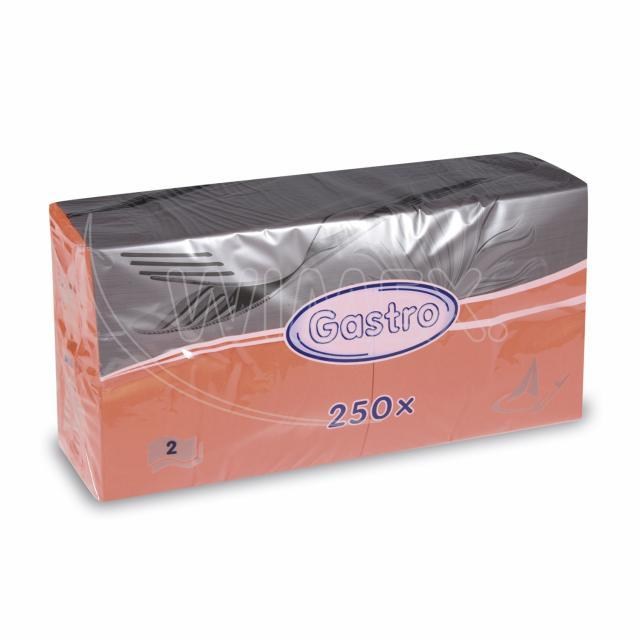 Obrúsok (PAP FSC Mix) 2vrstvý oranžový 33 x 33 cm [250 ks]_4