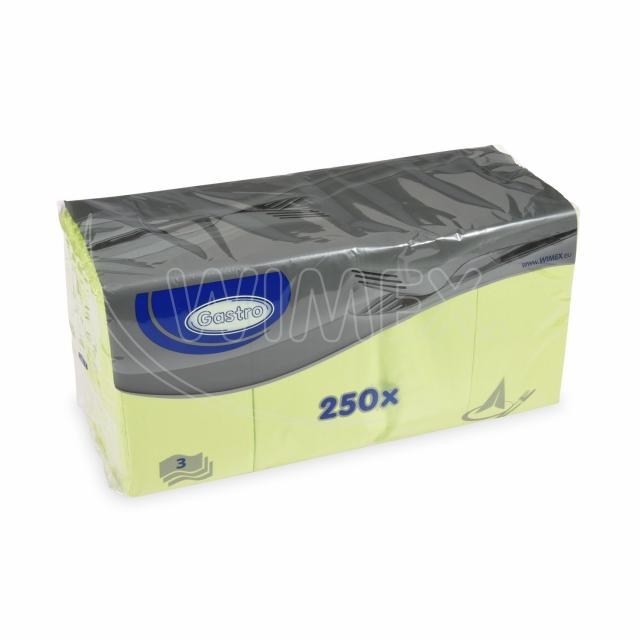 Obrúsok 1/8 skladanie 3vrstvý žltozelený 33 x 33 cm [250 ks]_1