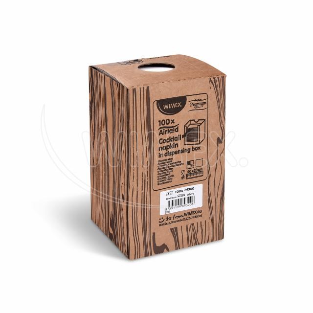 Obrúsok PREMIUM biely 20 x 20 cm v boxe [100 ks]_5