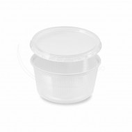 Miska (PP) okrúhla priehľadná 250ml + viečko [250 sád]_1