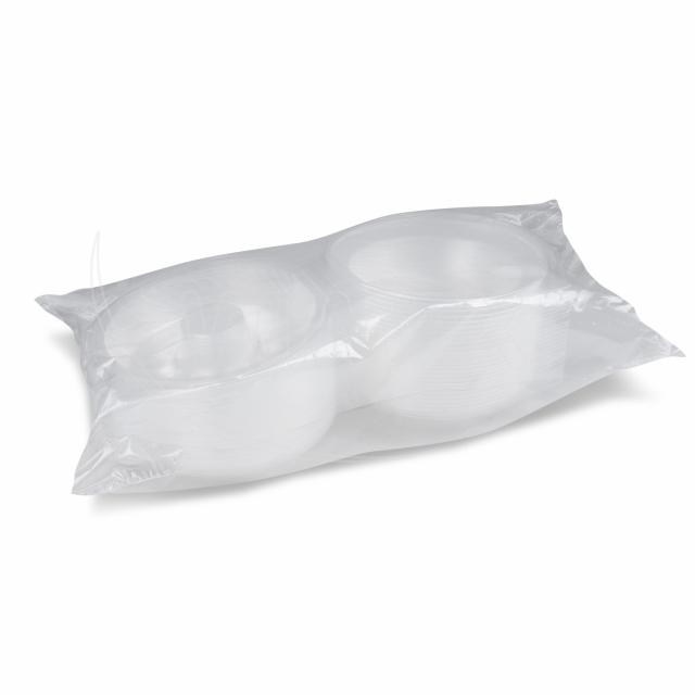 Šalátová miska (PP) s viečkom na dressing misku priehľadná 1600ml [25 ks]_1