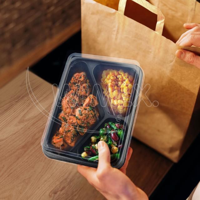 Menu misa (PP) Reware Lunch vratná 3dielná čierna 227 x 178 x 49 mm [20 ks]_6